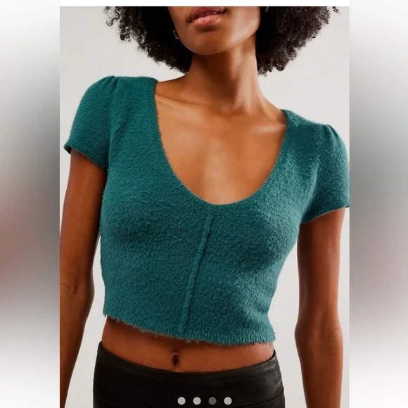 Free People Keep Me Warm Crop Top - Picture 3 of 10